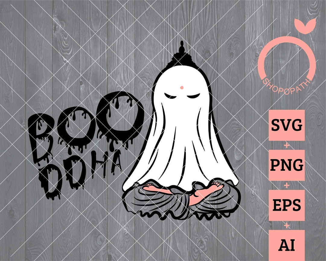 BOO Ddha Svg BOO Svg Buddha Svg Halloween Svg Funny Svg - Etsy