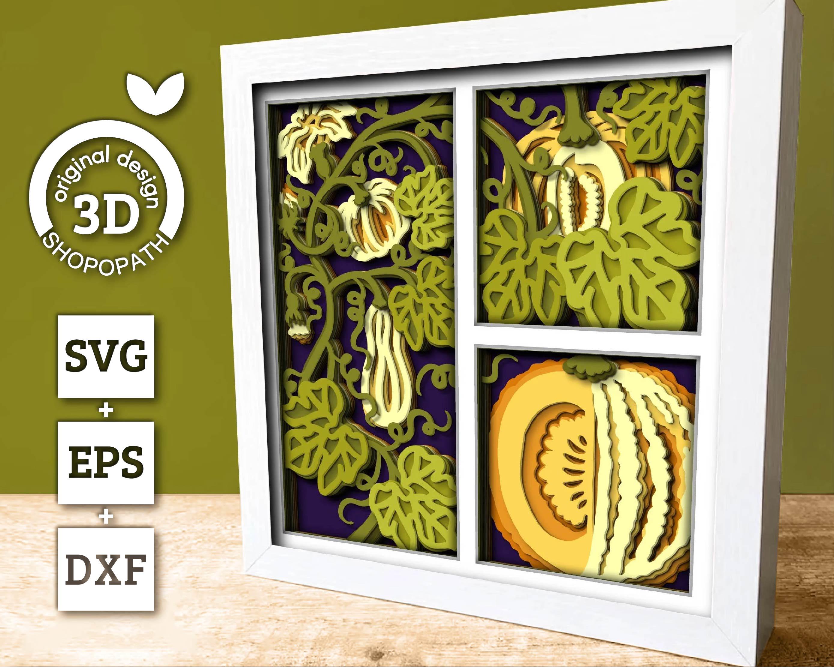 シャドウボックス作品(秋) 中秋の名月 | シャドウボックス教室 ゆめの小箱 Dream Box