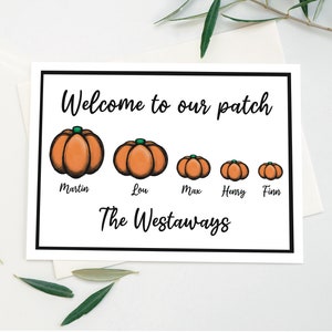 Family Pumpkin Patch Print, Personalised Family Print, Pumpkin Family, pumpkin Print, Family Pumpkin Print, Custom family portrait