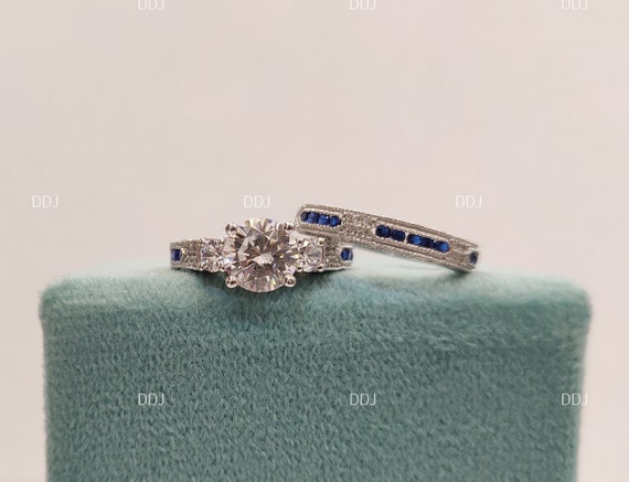 1930s Vintage Edwardian CT White Round Diamond Engagement Wedding Ring  Set In 925 Sterling Silver,Antique Engagement Ring,Gift For Her