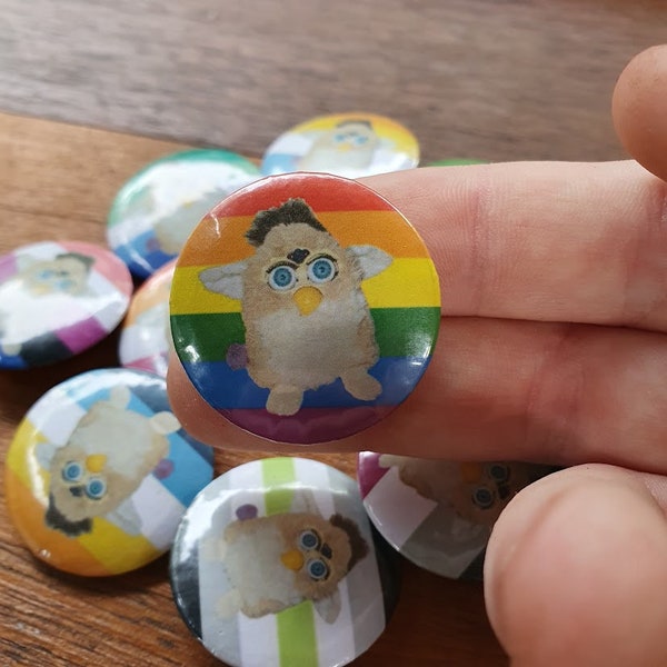 Fun Furry Creature Pride Pins