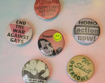 Vintage Activism Pins