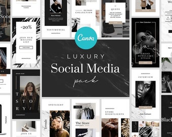 Canva Luxury Social Media Instagram Illustrations