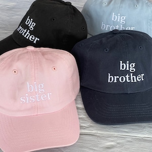 Gorras de béisbol de Gran Hermano, gorra de Hermana Mayor, gorra clásica de papá, gorra juvenil, gorra de verano, gorras personalizadas para niños y adultos