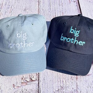 Big Brother Baseball Caps, Big Sister Hat, Classic Dad Hat, Youth Ball Cap, Summer Hat, Custom Hats For Kids and Adults image 7