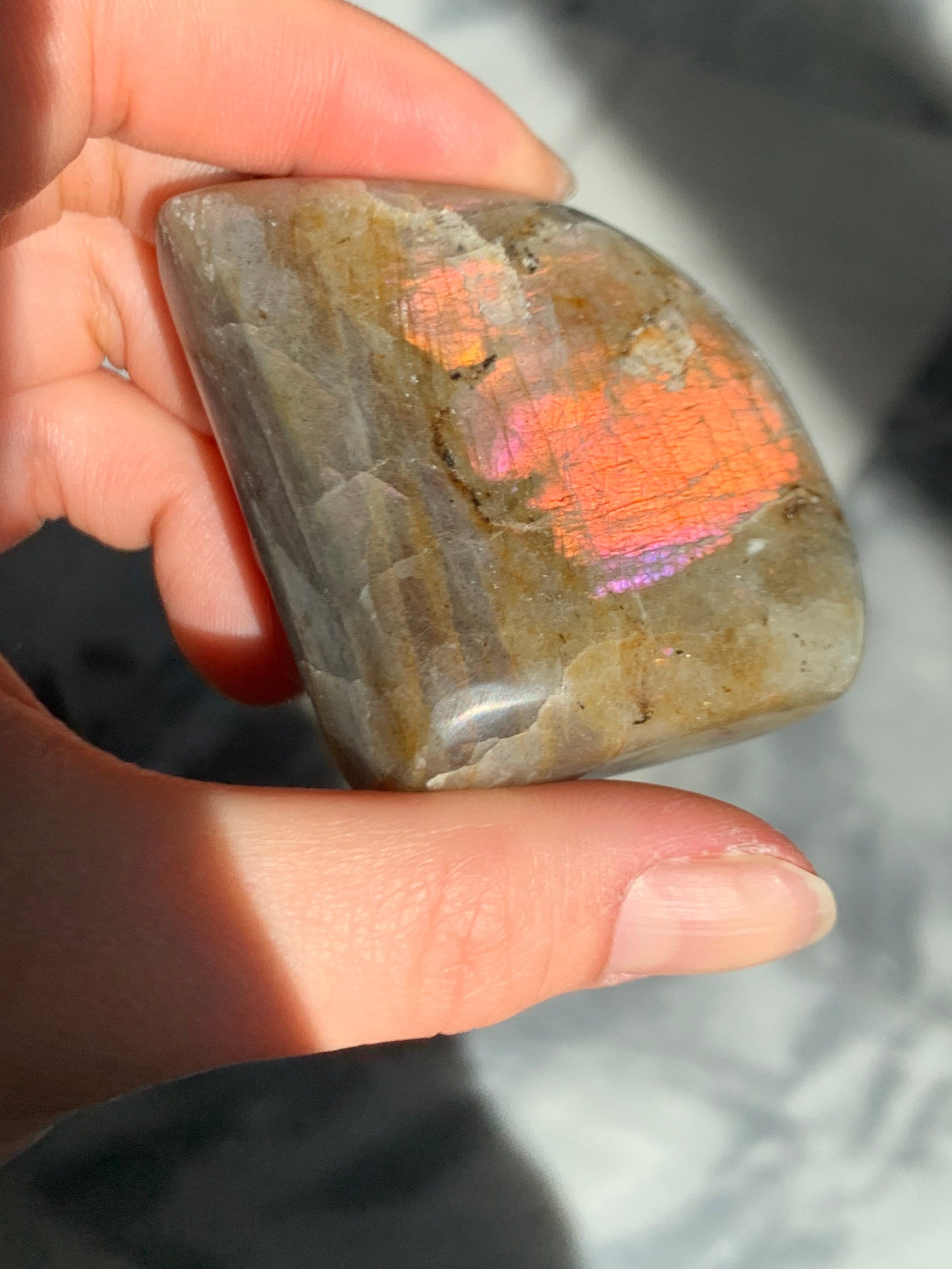 Labradorite Mini Forme Libre, Labradorite Rose Dorée Violacée, Libre Labradorite Violet, Sirene, Vio