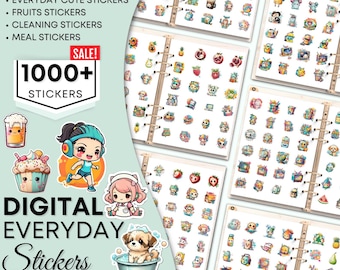 Everyday GoodNotes Stickers for Black Girls Digital Stickers Everyday GoodNotes Stickers for Digital Planner Stickers Daily Life Essentials