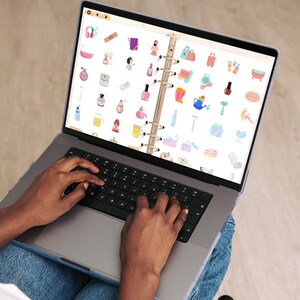 Self Care Digital Stickers Book for Goodnotes, PNG Files of Digital ...