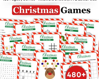 Christmas party games adults,Christmas games for group,Holiday office party games,family game night,Christmas activities bundle for kids