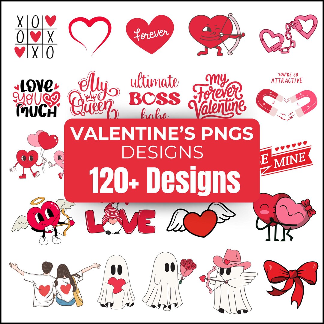 Valentines Day Png Mega Bundle | Valentine's Day Quotes | Glitter ...