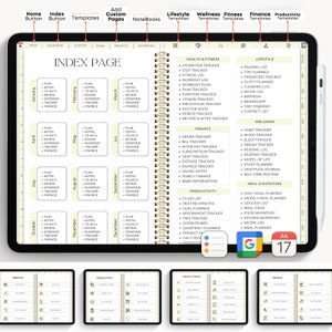 Digital Planner, Undated iPad & Android Planner, Goodnotes Planner ...