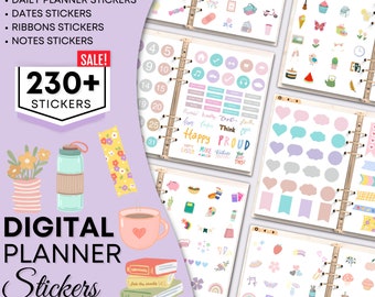 Digital Stickers , Digital Planner Stickers , STICKER BOOK for GOODNOTES, Pre-cropped Digital Stickers, Widgets, Digital Icon Stickers, Boho
