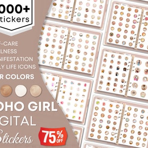 Digital Stickers | Aesthetic Stickers, GoodNotes Stickers, Minimalist Stickers, Planner Stickers, Journal Stickers, Precropped iPad Stickers