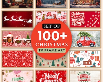 Christmas Samsung Frame TV Art | Santa Claus Art for TV, Farmhouse Painting, Christmas Holiday Decor, Digital Download TV Art | WA1 TV126