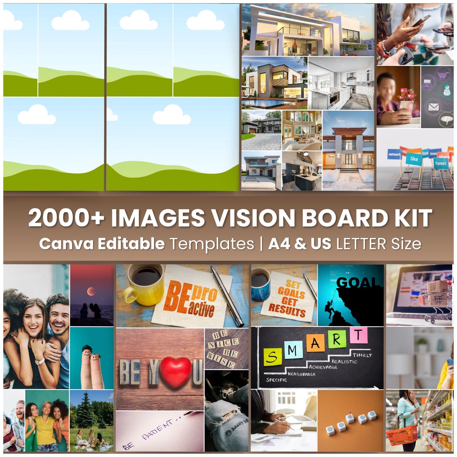 2025 Printable Vision Board Bundle With 2000 Printable Photos ...