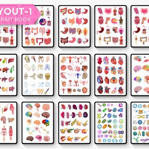 Biology & Anatomy Digital Stickers Pre-cropped Human Body Stickers Hand-Drawn iPad GoodNotes PNG File Note-Taking Pharmacology image 5