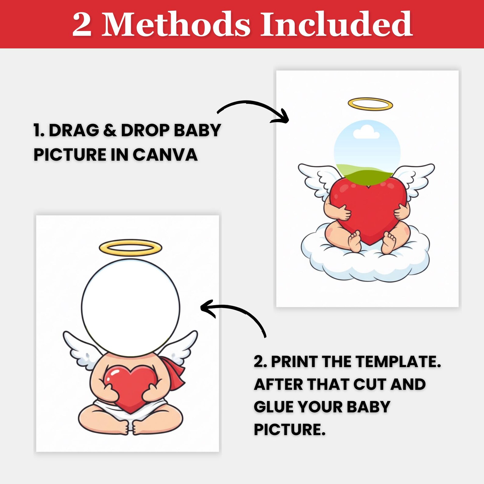 Cupid Valentine Days | Add Your Own Face Photo Template | Cute ...