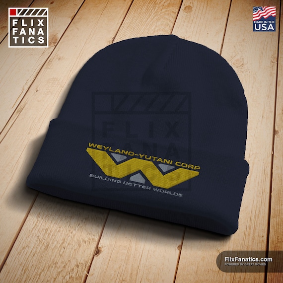 Weyland-Yutani Corp beanie: Movie Fan Art, Embroidered Logo
