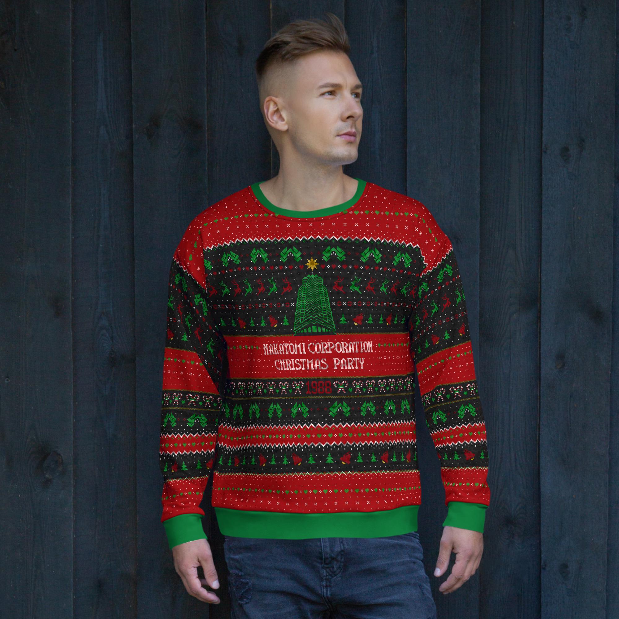 Nakatomi Corporation Felpa Con Cappuccio Per Festa Di Natale - Foto 7