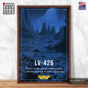 LV-426 Vintage Retro Poster, LV-426 Druck, Wohnkultur, Sci-Fi Reise Poster, Dekoratives Poster, Film Wandkunst, Moderne Wandkunst