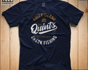 Quint's Shark Fishing T-Shirt - Heavyweight shirt