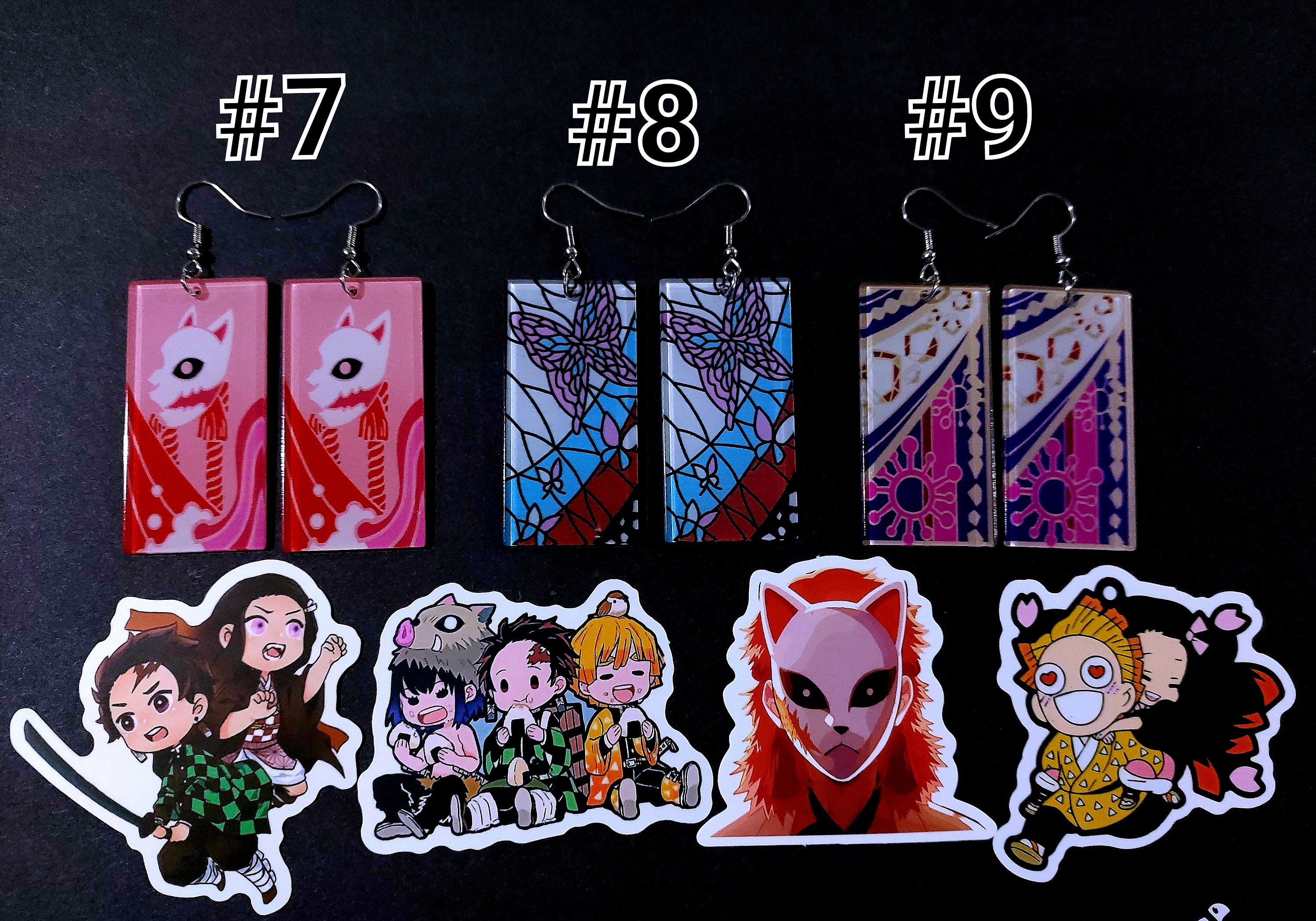 Anime Demon Slayer Earrings - Etsy Australia