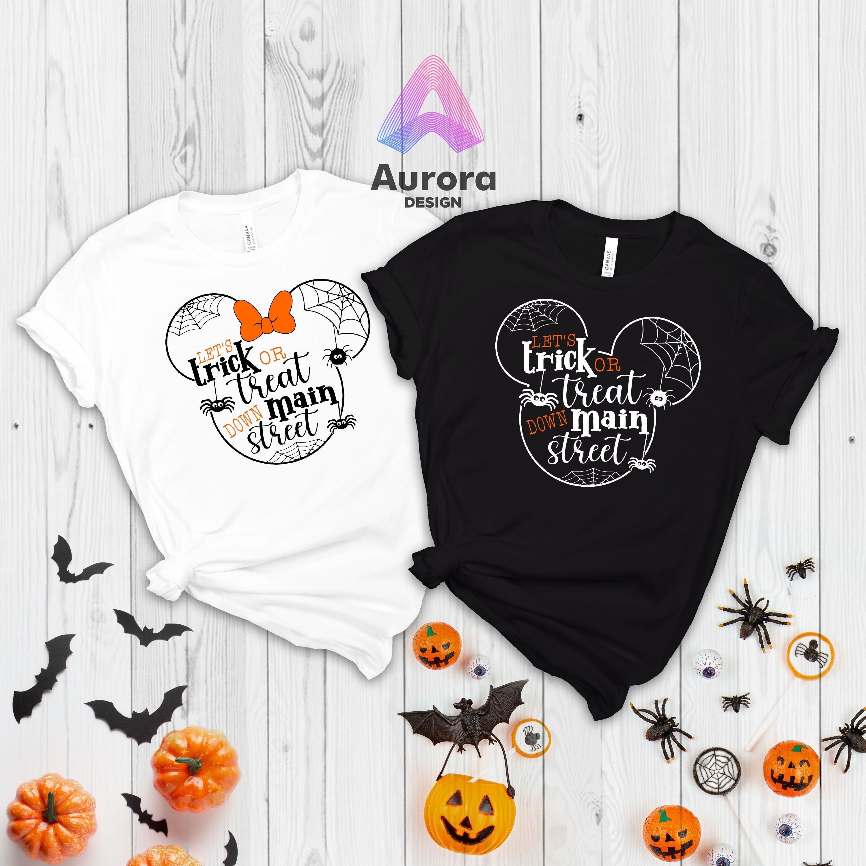 Discover Disney Halloween Shirts, Trick or Treat Shirt, Minnie Mouse Shirt, Mickey Mouse Shirt, Disney Couple Shirt