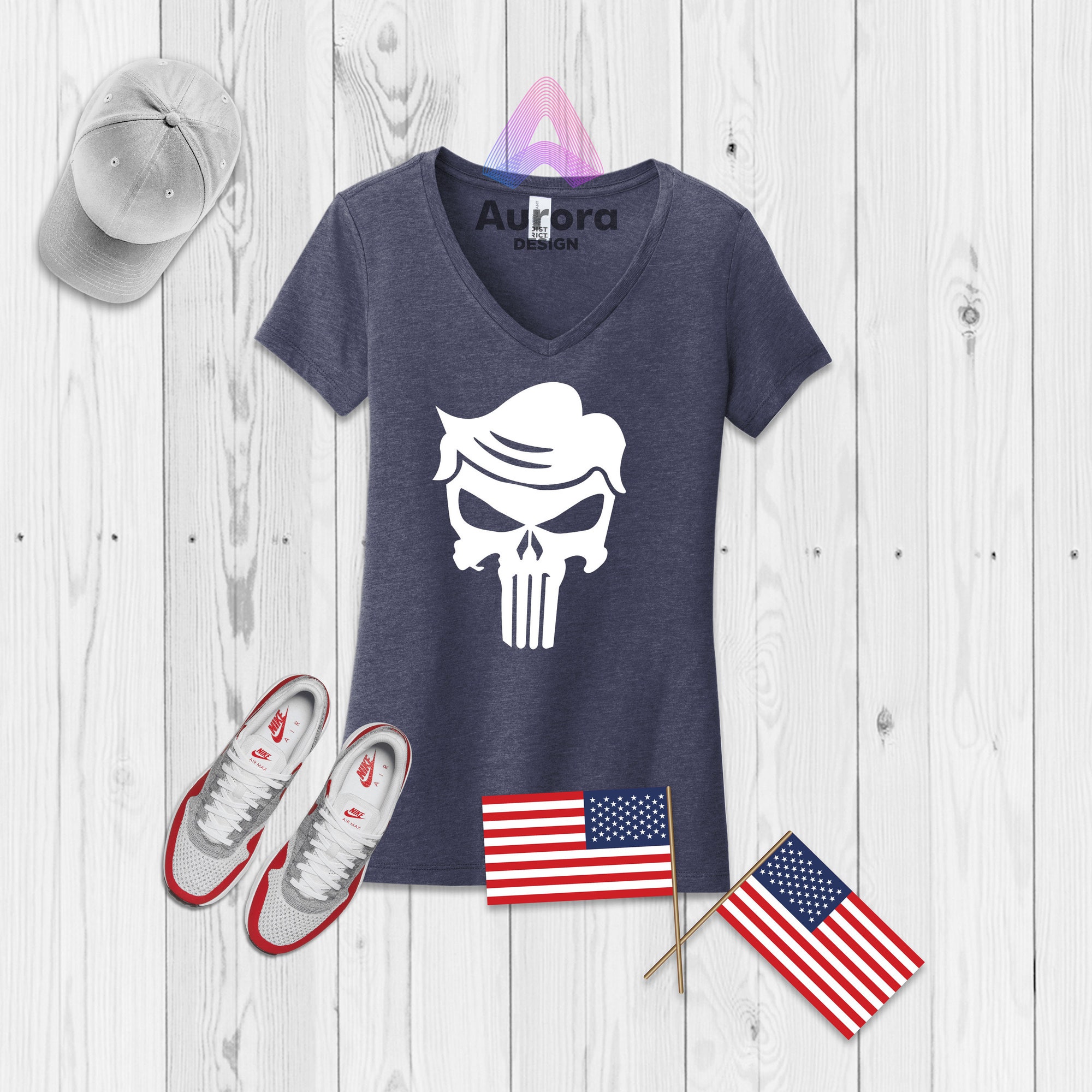 Discover Trump Punisher T-shirt, Funny Political Shirt, Funny Election Shirts, Republican T-shirt, Political Military Edition Tees, Patriotic T-shirt
