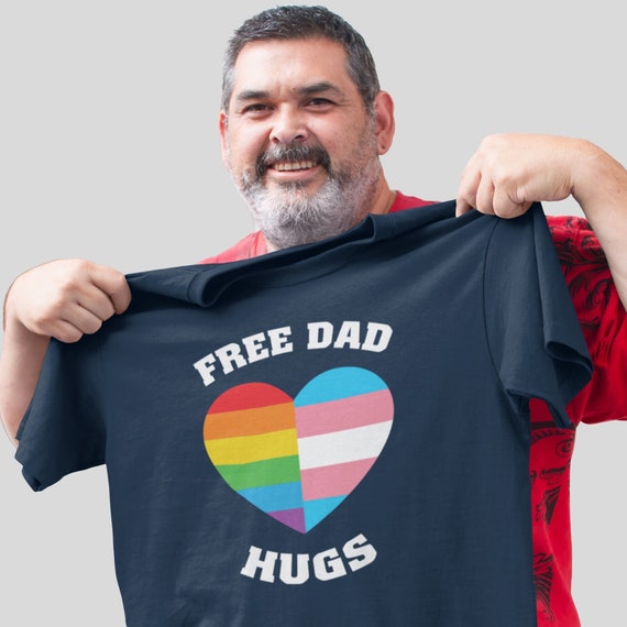 Free Hugs Gay Pride Rainbow Flag Lgbt Heart t-shirt by To-Tee