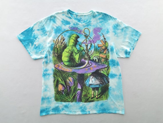 Liquid Blue Shirt Alice in Wonderland 