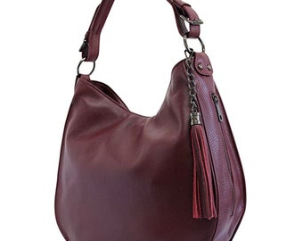 Sac pour femme italienne Sac à bandoulière en cuir véritable