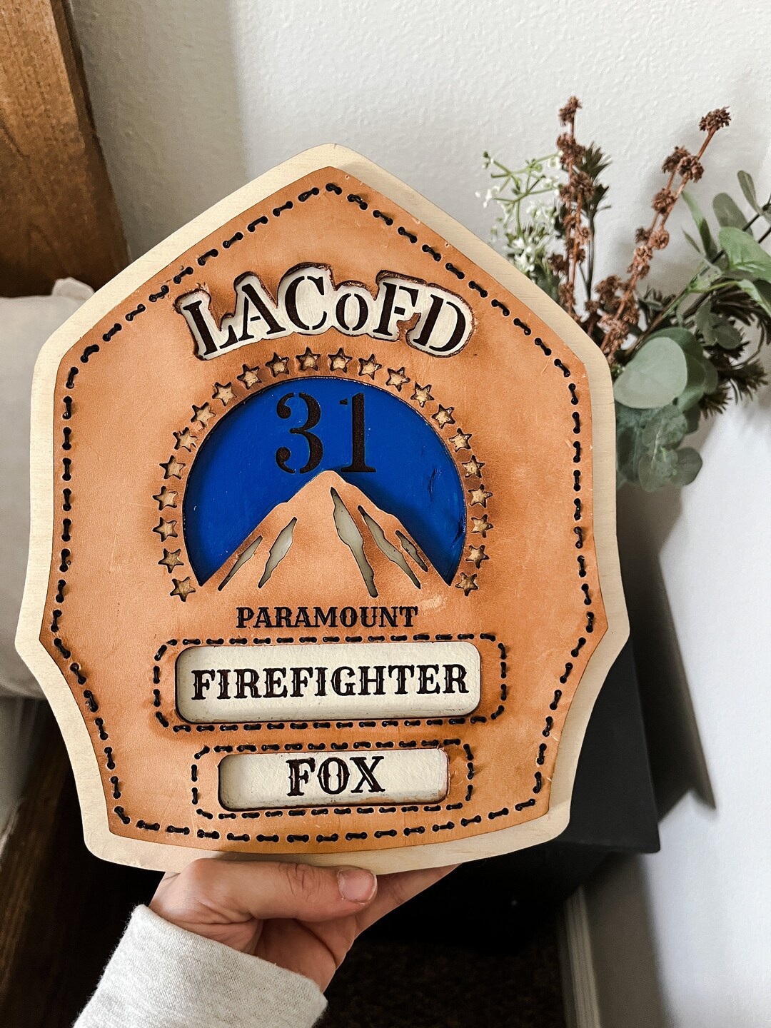 Custom Leather Helmet Shield Etsy