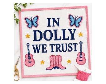 Toile pour dolly We Trust, bottine papillon pour guitare, kit preppy du sud