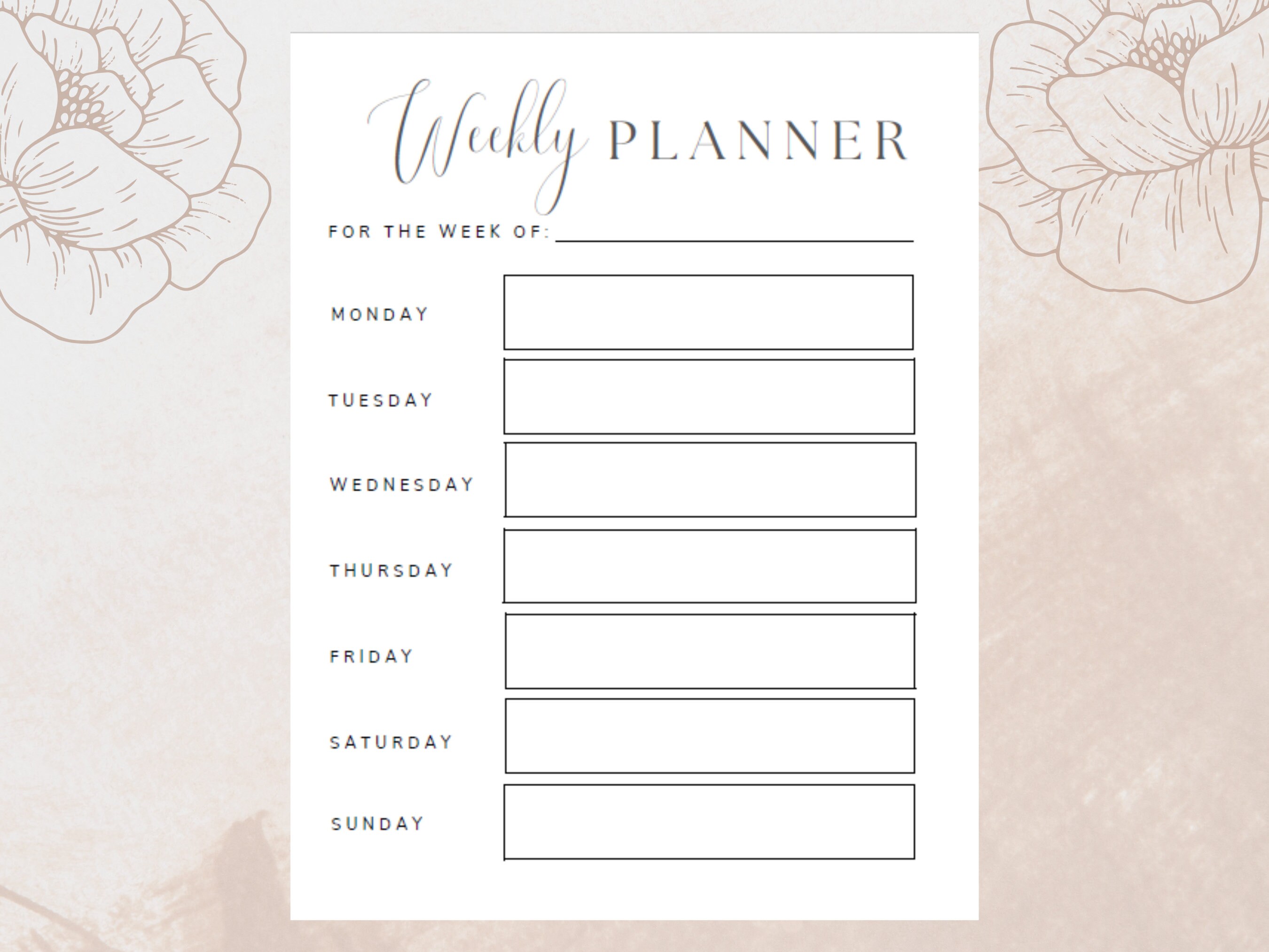 Undated Digital Planner Bundle Daily Weekly and Monthly - Etsy