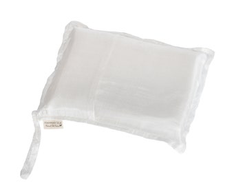 Forro de saco de dormir individual em seda pura para camping, trilhas e viagens em albergues - Branco