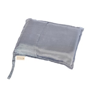 Single Pure Silk Sleeping Bag Liner for Camping Hiking Hostel Travel- Gray