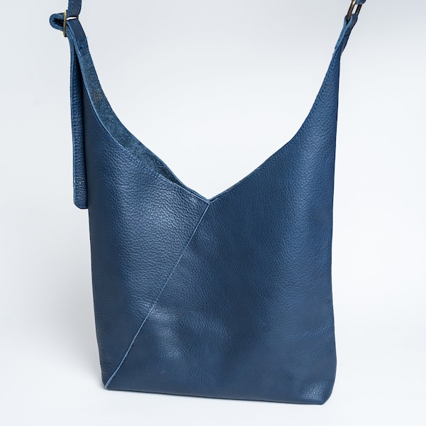 Soft leather tote bag - Da Bao slouchy tote bag - Daily leather oversized purse - Hobo bag - Leather shoulder Bag Women