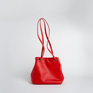 Craft Leder Eimer Tasche für Frauen, verwendet zum Reisen, Abhängen, Dating mit einem minimalistischen Stil von Da Bao Leather