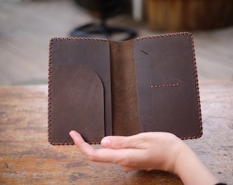 Craft Leather Passport Holder Card Holder