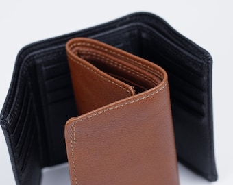 Christmas Gift, Trifold Leather Wallet Craft, Father, Mother Gift