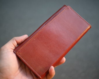 Handmade Genuine Leather Long Wallet For Ladies