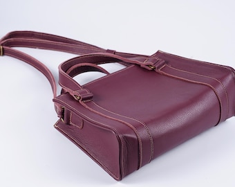 Bolsa de couro legítimo artesanal, bolsa de ombro transversal para mulheres, lua de ano novo