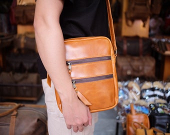 Genuine Leather Crossbody Bag