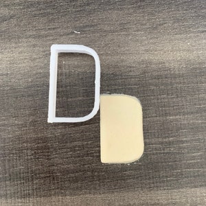 Cortador de biscoitos em forma de D / Cortador de biscoitos em forma de letra do alfabeto