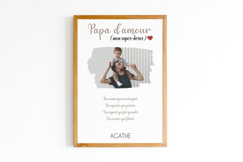 Affiche pour Papa ou Maman - Créatrice ETSY : Creationsdagathe