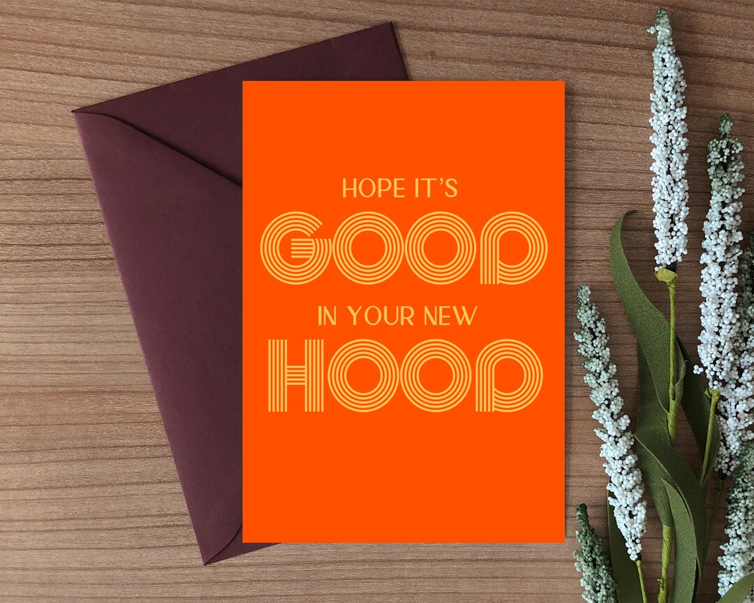 Funny Housewarming Card Hope It's Good in Your New Hood Retro