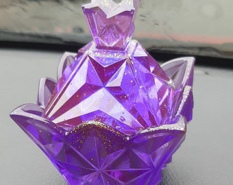 Vintage Style Purple Trinket Box