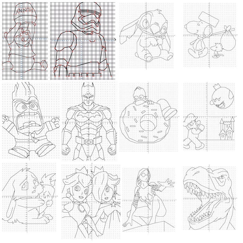 Coordinate Graphing Mystery Pictures, Math Activities, Coordinate Plan, Art image 1