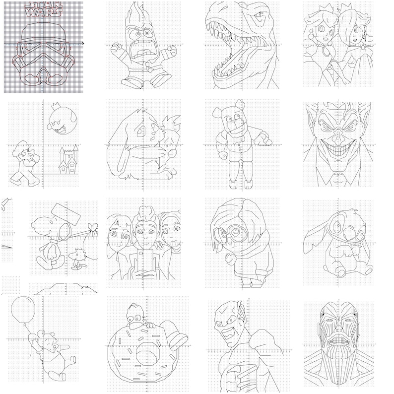 Coordinate Graphing Mystery Pictures, Math Activities, Coordinate Plan, Art image 5