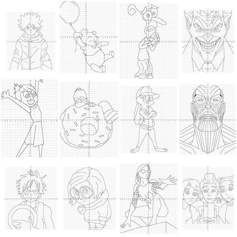 Coordinate Graphing Mystery Pictures, Math Activities, Coordinate Plan, Art image 12